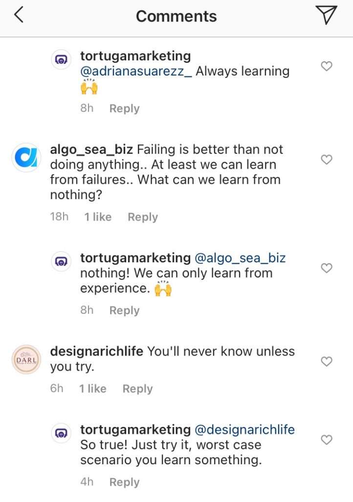 How to get followers on instagram by engaging in thoughtful conversation.